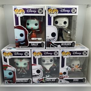 Funko POP Disney NIGHTMARE BEFORE CHRISTMAS 30th Anniversary SET Jack Sally Zero
